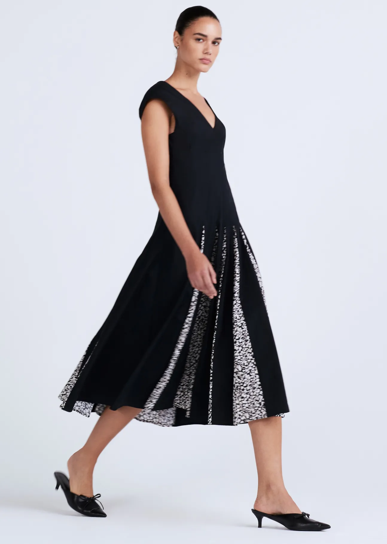 Ella Sleeveless Godet Dress