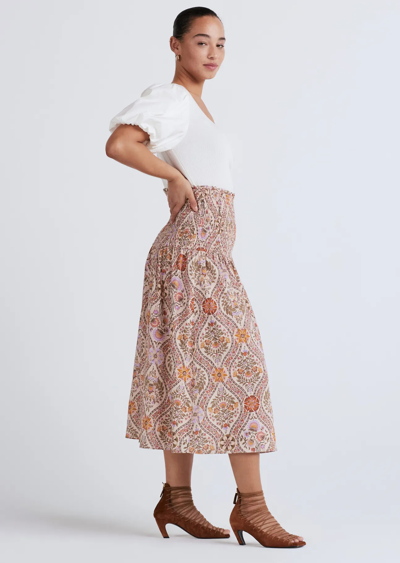 Madani Smocked Skirt