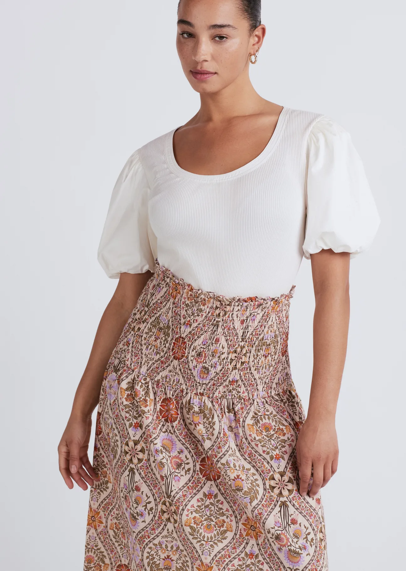 Madani Smocked Skirt